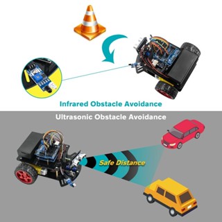 ♞,♘,♙,,LAFVIN Arduino UNO R3專案智慧機器小車程式設計套件 免費課程