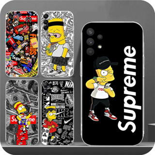 SAMSUNG Bart Simpson 柔軟透明手機殼三星 Note 8 9 Note 10 Lite 10 Plus