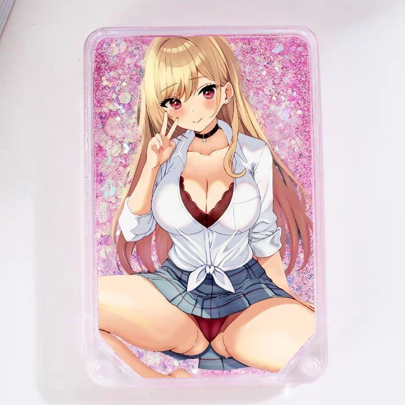 Trove 戀上換裝娃娃 流沙麻將 喜多川海夢  鐳射票根 壓克力透明咕卡 宅 戀上換裝娃娃周邊 二次元更衣人偶墜入愛河