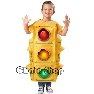 【ChainBaby】 萬聖節兒童舞臺服裝cos創意校園表演服紅綠燈演出服裝幼兒園演出
