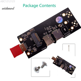 WT 3G / 4G / 5G模組的NGFF M.2至USB 3.0雙納米納米卡槽適