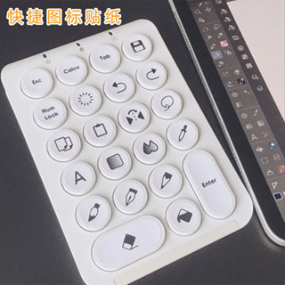 CSP繪畫快捷圖標鍵盤貼按鍵貼紙procreate訂製ClipStudioPaintipad自定義鍵盤按鍵貼紙