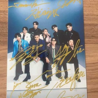 Super Junior 應援海報 親筆簽名 SUPER JUNIOR 20週年正規12 集體簽名照 458