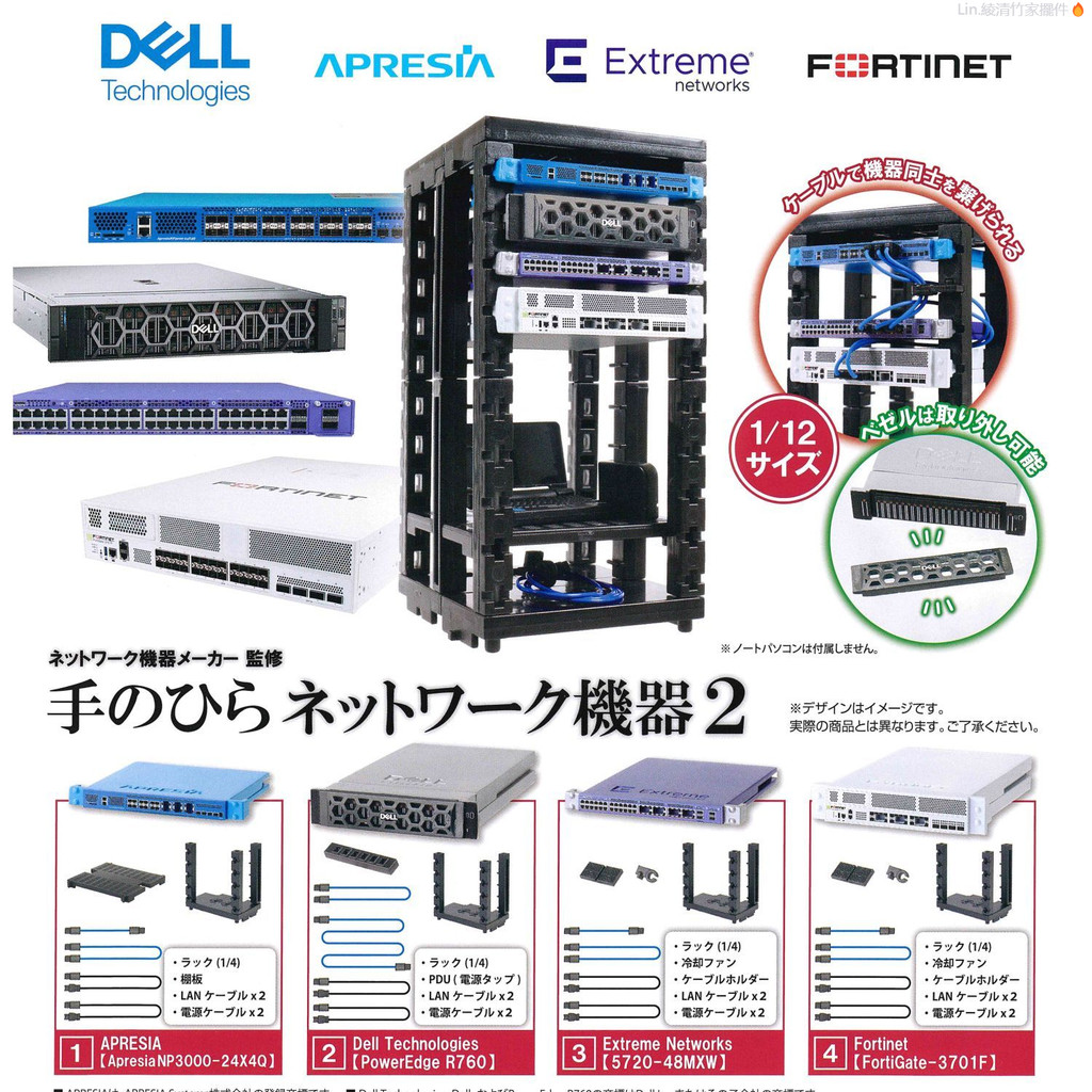 新品進口 再販Tarlin 1/12掌上交換器微縮模型 網路設備伺服器扭蛋