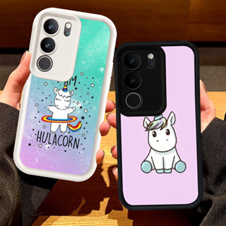 R-30 可愛獨角獸保護殼軟殼適用於 VIVO Y300 V40 Y19S Lite Pro 5G