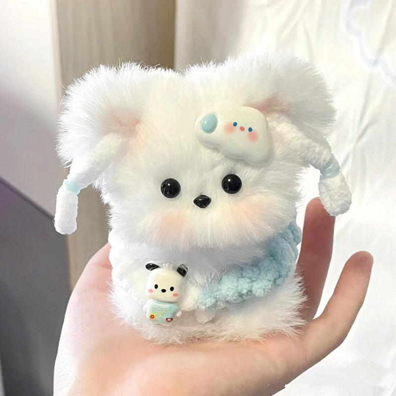 毛根🌈  兔毛扭扭棒小狗手工diy材料包玩具貓玩偶成品全套毛根粗妞妞兒童