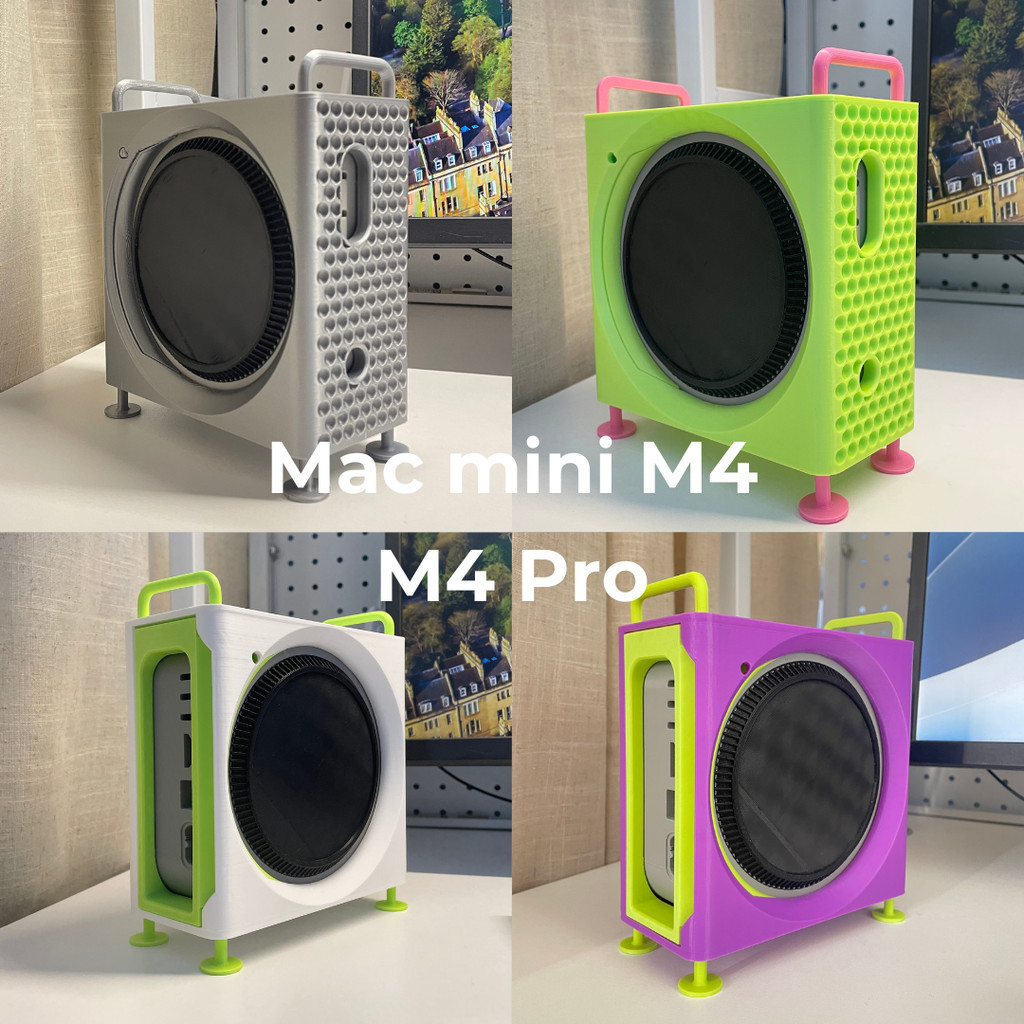 ※蓮蓮優選 ♞適用於mac mini 支架底座外殼M4 Mac mini M4 Pro迷你機箱外殼硬碟拓展塢收納立式支架