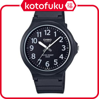 日本 CASIO卡西歐 手錶 類比手錶 5氣壓防水 黑色 MW-240-1BJH