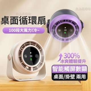 {中和出貨} 循環扇 壁掛風扇 無葉靜音風扇 高速桌面電扇 降溫風扇 廚房風扇 掛立兩用 桌上型風扇