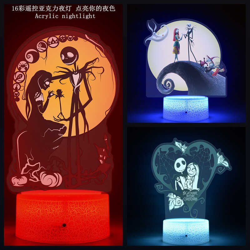 🏹魔力寶屋  16彩遙控聖誕夜驚魂怪誕城之夜萬聖節電影周邊發光