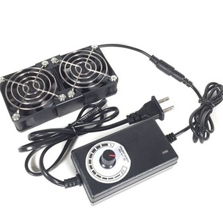 ♞,♘,♙散熱器 散熱風扇 110V 6cm暴力風扇排 6025高轉速散熱風扇 帶調速風冷排機櫃機箱伺服器 Q32L