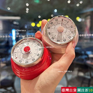 【熱銷】 定時器不用電池的計時器哦!日本訂單!冰箱鬧鍾貼磁吸廚房帶磁鐵機械 FTJ8K