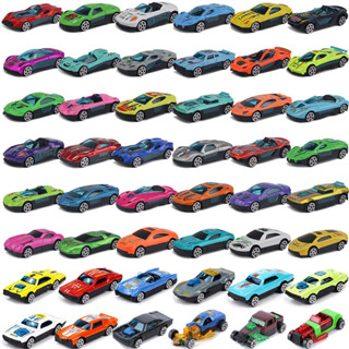 兒童合金車玩具男孩金屬小汽車模型模擬迷你賽車軌道彈射1:64