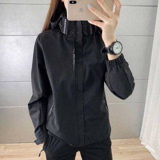 「‌VIVI FLORA戶外運動店」 輕量衝鋒外套 高領登山服 2025春秋季新款單層衝鋒衣 女薄款戶外防風防雨外套 男
