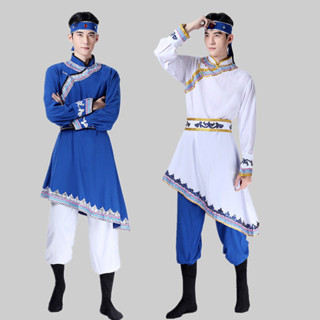 團體表演服 蒙古舞蹈服 表演服 成人筷子舞現代舞表演服