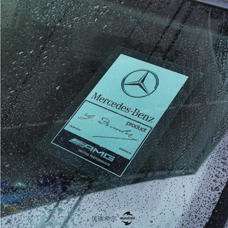 汽車拉花 貼紙 貼花 車貼 賓士原廠車貼BENZ AMG總裁簽名側窗擋風玻璃靜電貼高檔改裝飾拉花