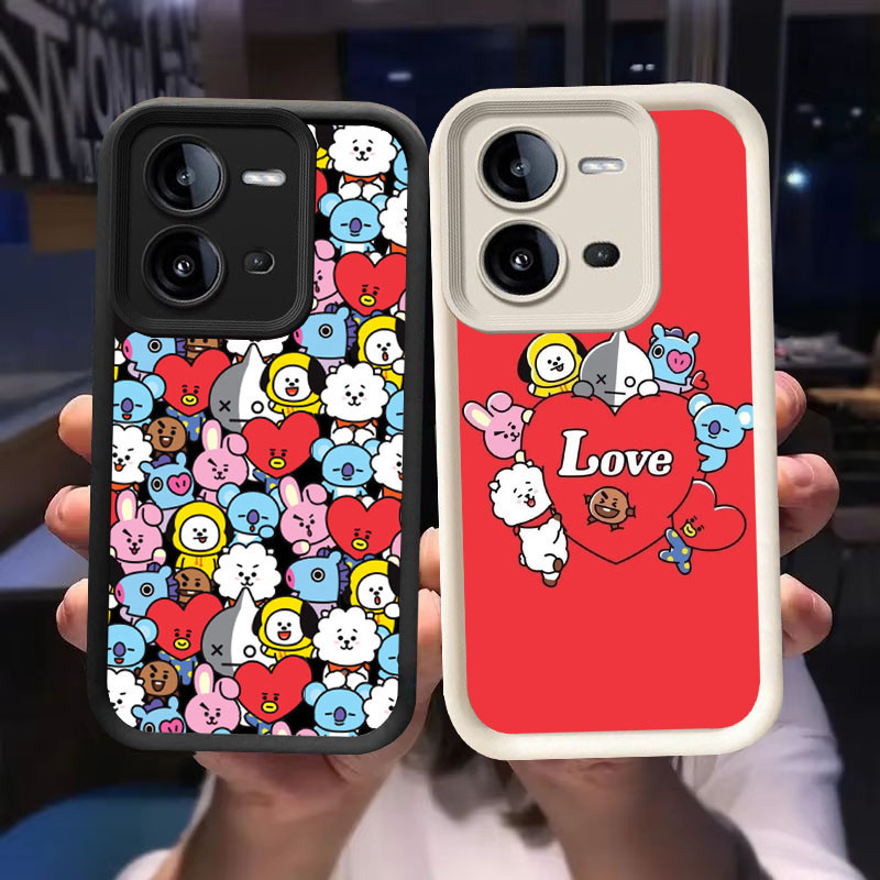 O-42 BT21 VIVO Y28s Y17S Y28 V25E V25 2024黑白手機殼