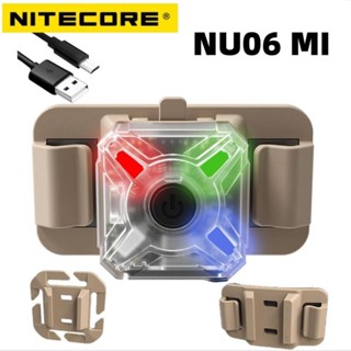 NITECORE NU06 MI IR MINI 訊號燈 4 源 LED USB-C 可充電軍用戰術警示頭燈軍用頭盔燈