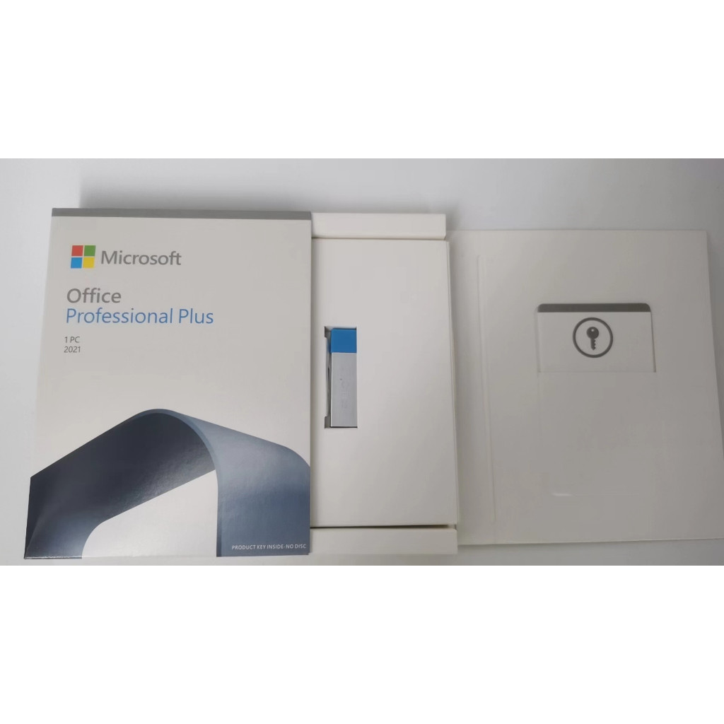 電腦配件-office 正版 2021 專業增強版 2019-帶USB 序號 金鑰 盒裝 僅適用於PC
