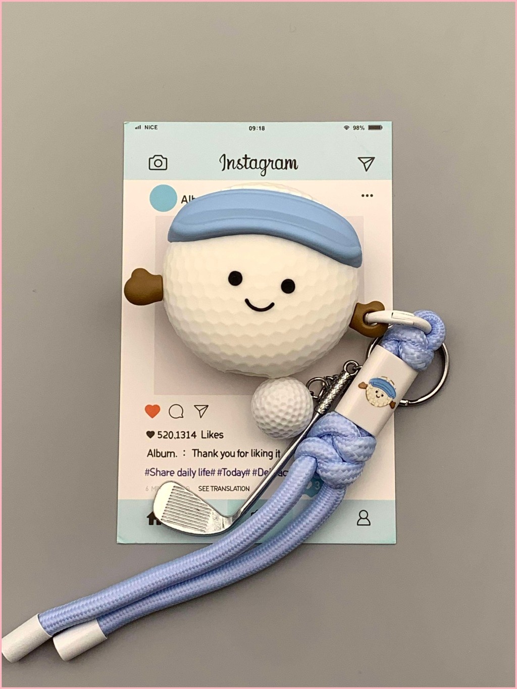 jellycat新款趣味高爾夫球蘋果藍牙耳機殼適用AirpodsPro小眾少女心Airpods1/2可愛不同款Airpo