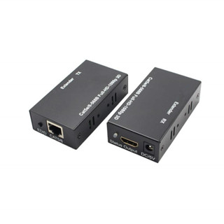 ♞,,60m HDMI 延長器 Cat5e Cat 6 以太網 IP TCP 訊號到 Lan 轉換器 1080P 3