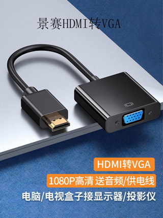 hdmi轉vga轉換器帶音頻供電機頂盒接顯示器高畫質轉模擬轉換器轉VGA