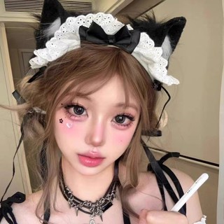 🌸限時 免運🌸 蕾絲 蝴蝶結 貓耳髮箍 女僕髮飾 cosplay 可愛獸耳 Lolita 貓咪頭箍 頭飾 cos道具