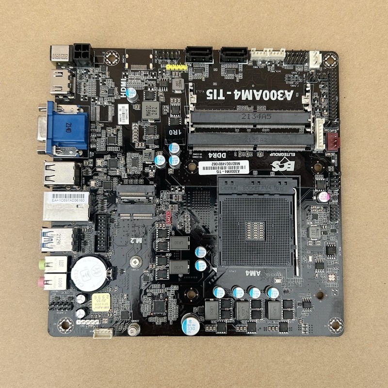 ♞,♘【現貨 優選品質】ECS/精英 A300AM4-TI5 ITX迷你主板 17*17小板 支持2/3/4/5代CPU