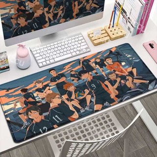 滑鼠墊動漫高畫質 Haikyuu 大號橡膠地毯 PC 遊戲桌墊筆記本電腦桌墊 XL 防滑電腦鍵盤辦公桌面墊