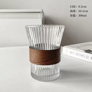 【店鋪熱銷】風琴掛耳咖啡杯日式束腰玻璃 冰美式拿鐵杯高顏值拉花杯牛奶杯子