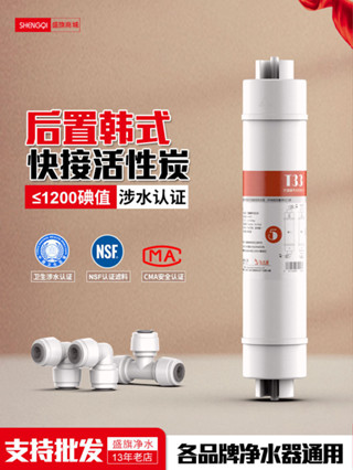 後置活性炭T33通用一件式快接濾芯家用直飲純水機過濾器淨水器配件