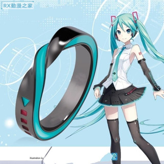 萬聖節 925銀戒指 初音cos戒指 二次元周邊戒指 動漫莫比烏斯單曲迴圈戒指飾品ins 動漫戒指 cos戒指 配飾