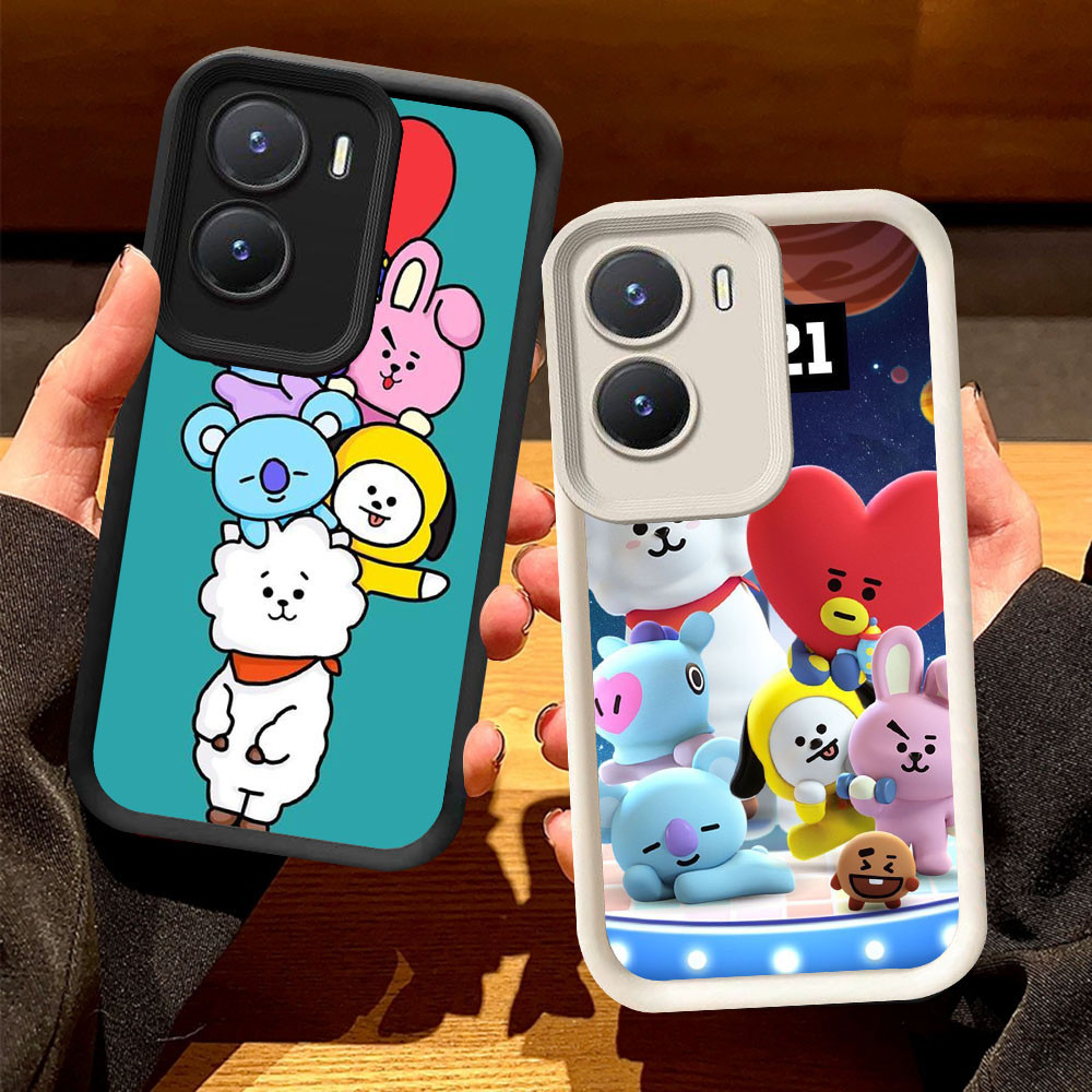 O-42 BT21 VIVO IQOO Z9 Y16 Z9X Y02S Y56 5G黑白手機殼