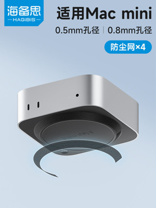 海備思適用Mac mini M4/M4 Pro防塵網迷你電腦主機進風口過濾灰塵