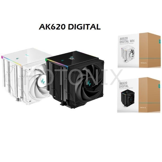 Deepcool AK620 DIGITAL PRO CPU 空氣冷卻器雙塔 6 熱管 260W 適用於 LGA1700