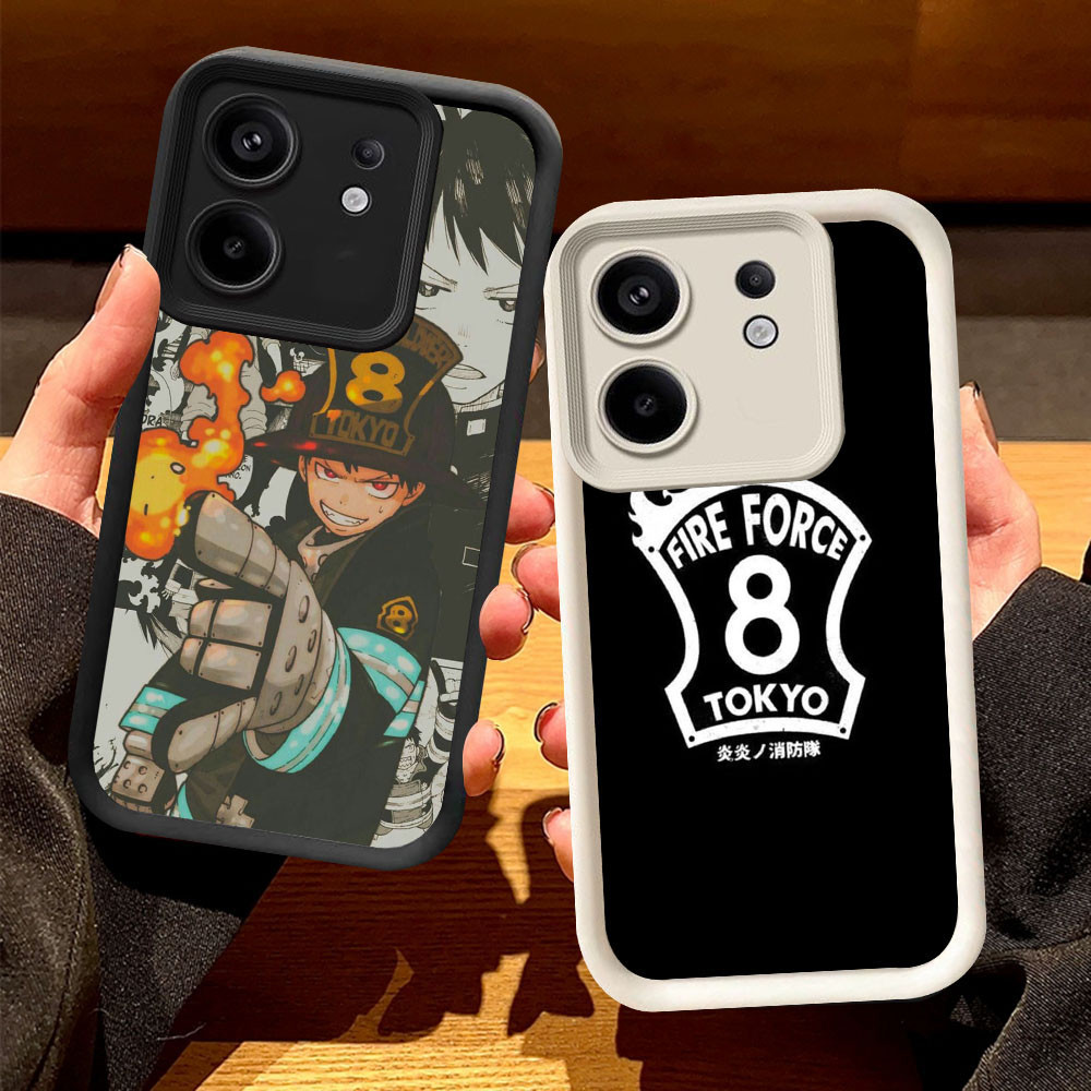 O-62 Fire Force Tokyo 保護殼適用於 ITEL RS4 P55 Infinix HOT 50i 50