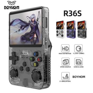 Boyhom R36S 復古手持影片遊戲機 Linux 系統 3.5 英寸 IPS 螢幕 R35s Pro 便攜式袖珍視