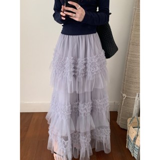 87787 多層網紗花邊蛋糕裙蓬蓬裙