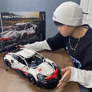 PORSCHE 相容樂高積木保時捷911跑車模型機械組拼裝男孩汽車玩俱生日禮物