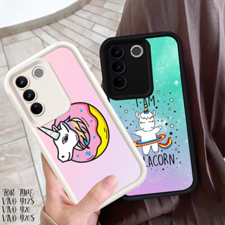 R-30 可愛獨角獸保護殼軟殼適用於 VIVO Y200e V27 Y83 V27E Pro 保護套