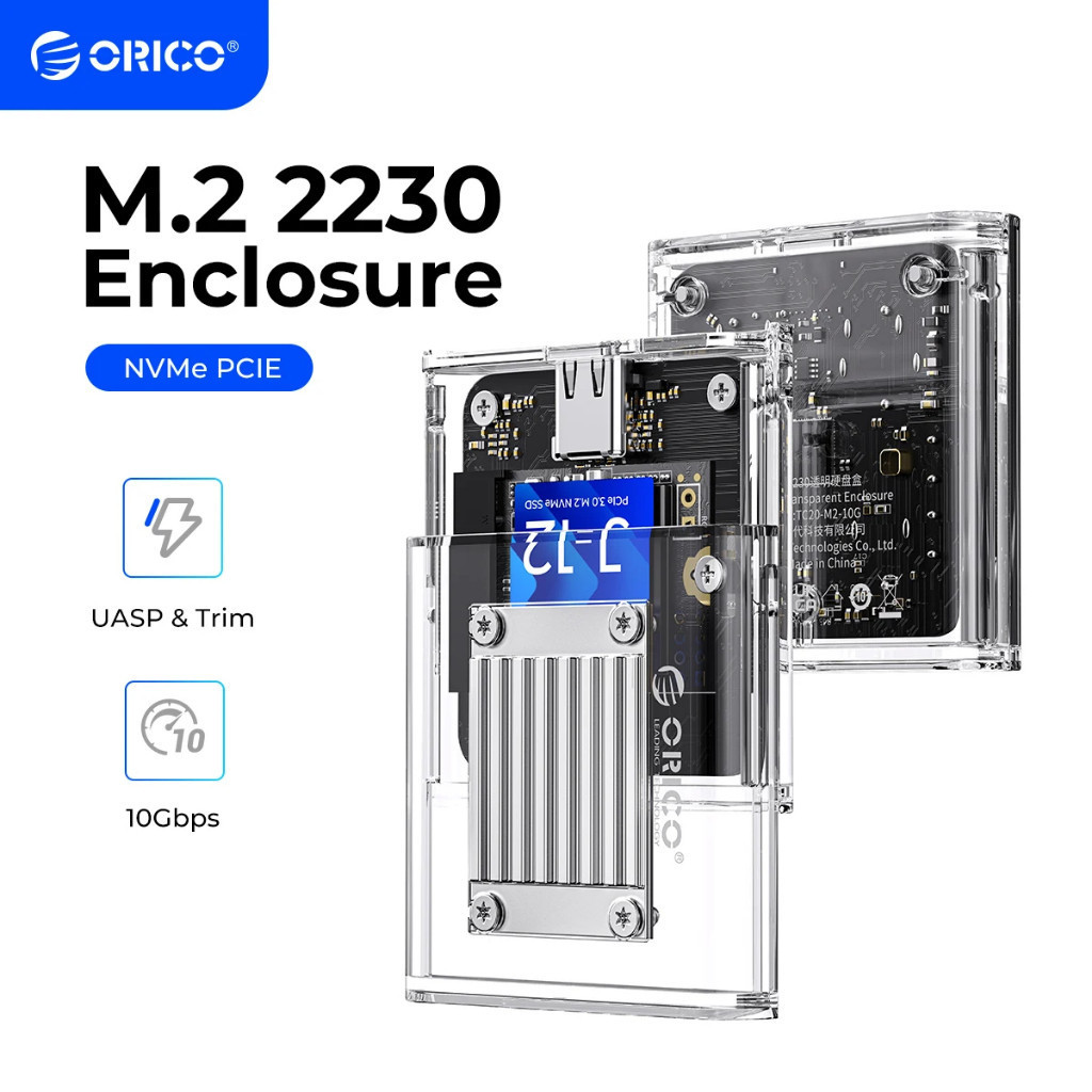 ♞,♘,♙Orico 2230 M.2 NVMe SSD 外殼 Mini 2230 NVMe 外殼 10Gbps M.2