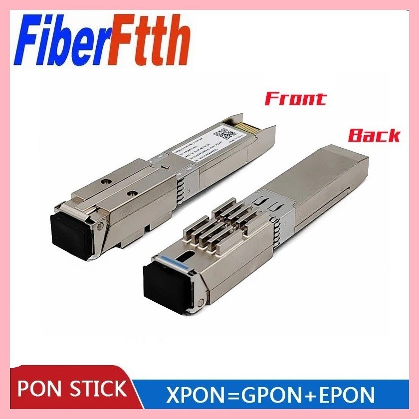 ♞Pon Stick EPON GPON XPON SFP ONU Stick 帶 MAC SC 連接器 pon 模塊