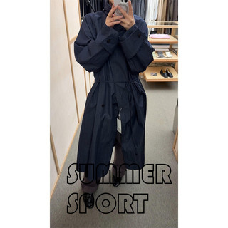 【SUMMER】韓國 LE17 25春款 立體裁剪 系帶長款風衣