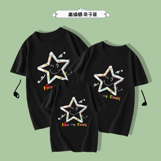 三隻熊🐻/親子服裝/母女裝/韓國正韓親子裝/全家福裝/ 藍白條紋海魂衫親子裝夏季短袖T卹沙灘服休閒套裝旅遊拍照全家福
