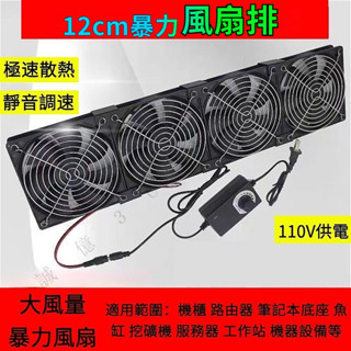 ♞【現貨 免運費！】DC散熱器 12cm抽風扇 廁所風扇 110V可調速 排風 排煙 換氣 大風量 暴力風扇 HGP