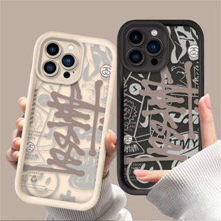 時尚品牌徽標外殼相容 iPhone 15 16 Pro Max 15 16 Plus 16e 天使眼防震矽膠軟殼