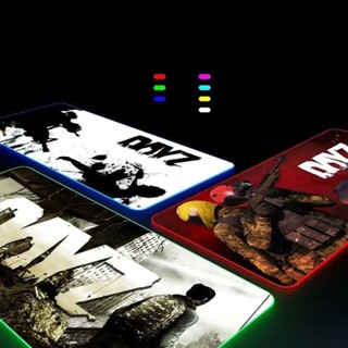 Dayz 滑鼠墊 Gamer RGB 桌墊鍵盤墊遊戲筆記本電腦 LED 滑鼠墊桌面保護器動漫鼠標墊