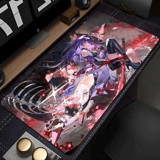 電腦遊戲配件滑鼠墊辦公電腦h-honkai星軌acheron滑鼠墊鍵盤墊辦公桌裝飾動漫桌墊