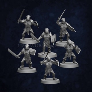 【DND】 指環王魔戒艾森加德強獸人帶盾霍比特人戰棋樹脂桌遊跑團模型手辦