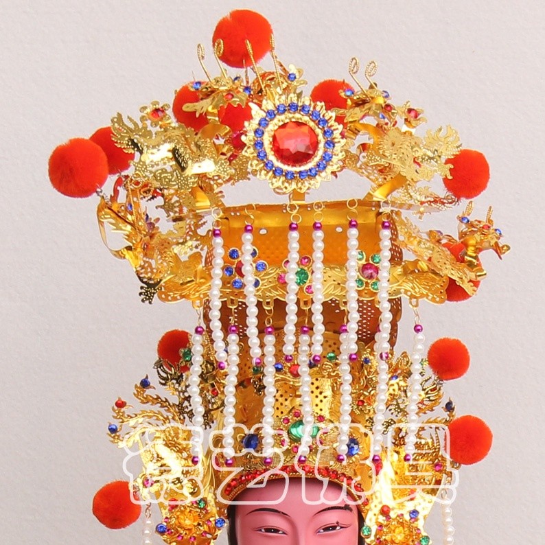 ♞,♘天公帽 三官大帝神明合金帽玉皇大帝帽神壇廟堂佛堂供品結緣